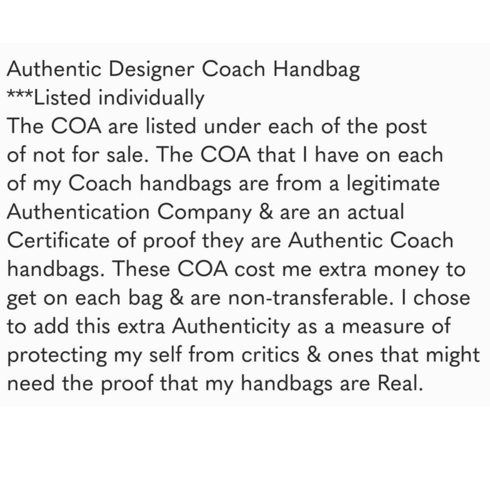 Authentic Coach bag - Picture 3 of 3